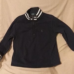Ralph Lauren navy blue 1/4 zip sweat shirt. EUC. S